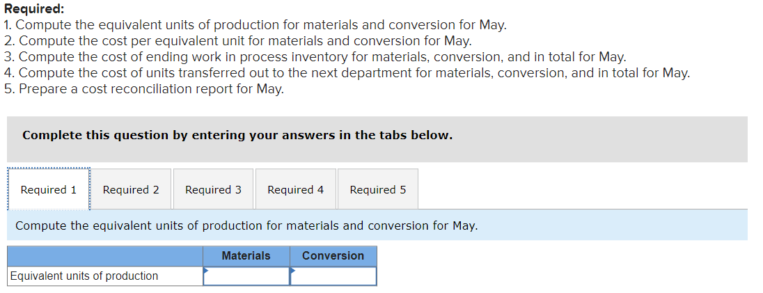 system. It manufactures a caulking compound that goes through three processing stages