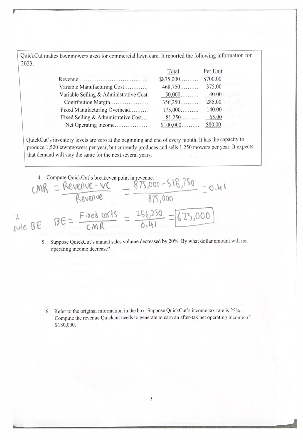  Please help answer question 5 and 6. Please provide work and