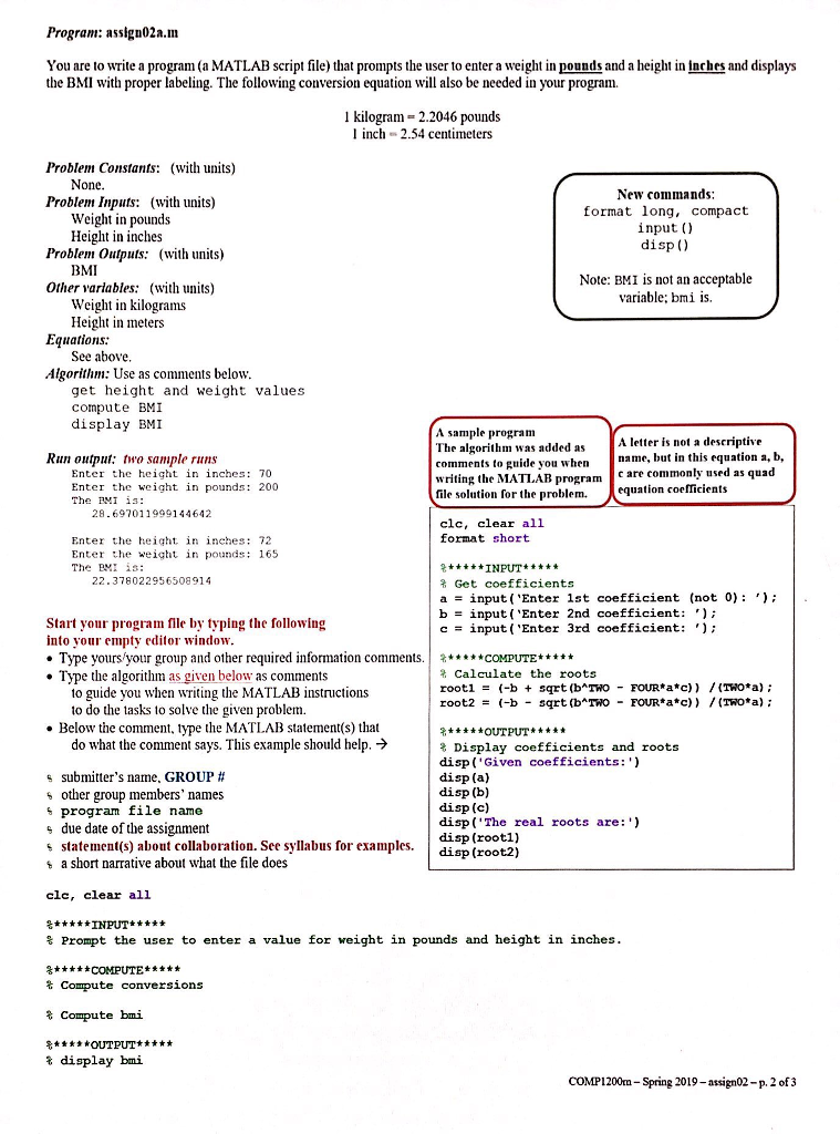 solve a problem in two parts and submit siles for each part.