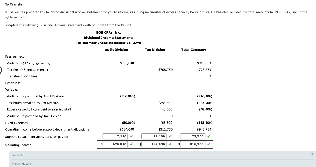 you that, with the excess capacity of the Tax Division of 800