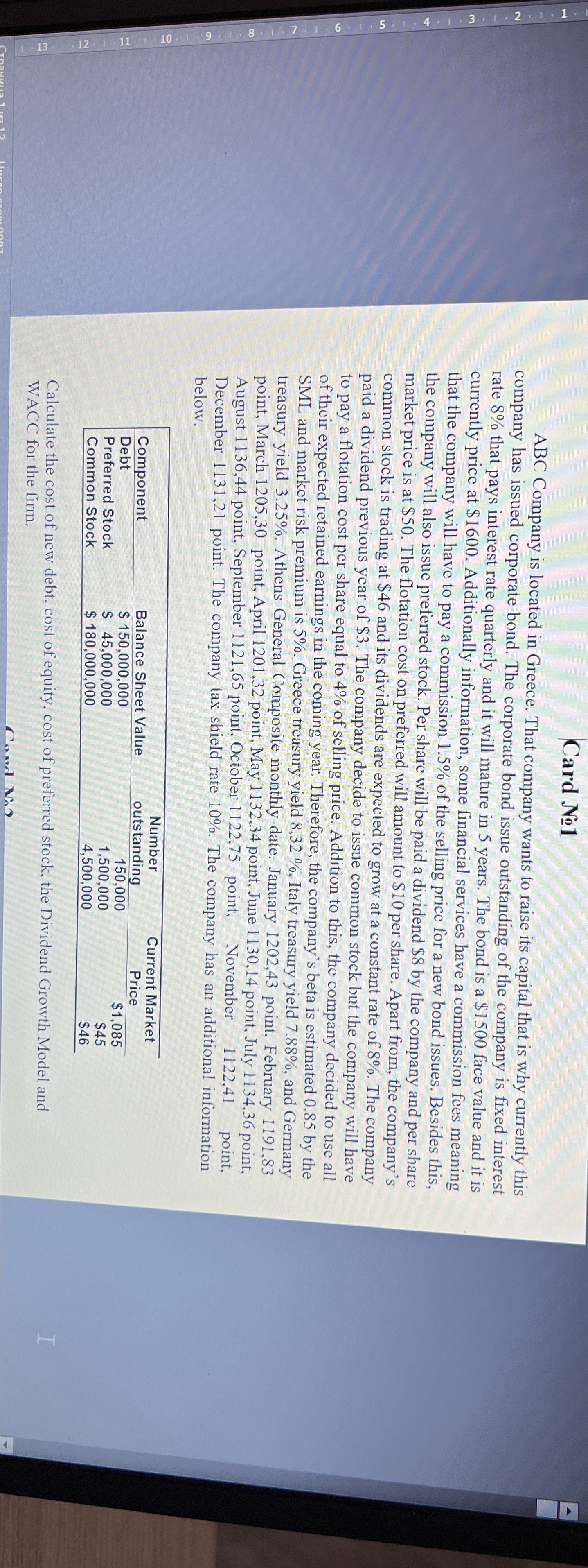  How risk free is come from can you please explain that