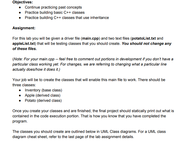 I don't know how to write 3 classes to (1 base) and