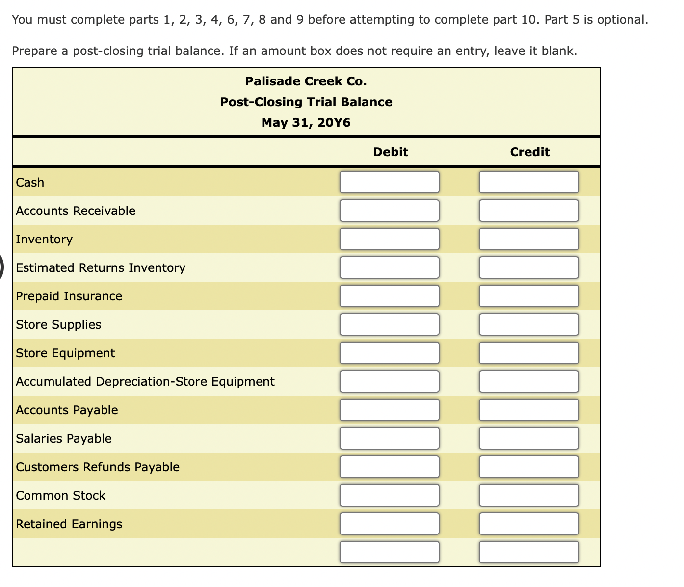 store supplies for cash, $2,400. May 30: Received cash from sale of