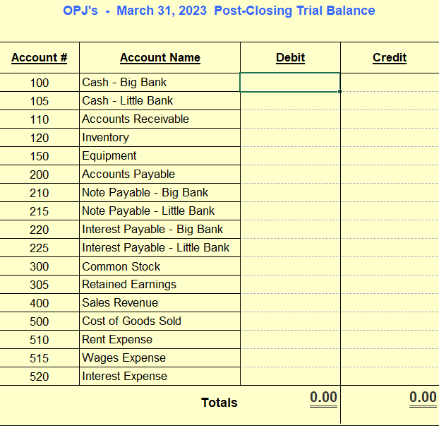 & & & \\ \hline & & & & & & \\