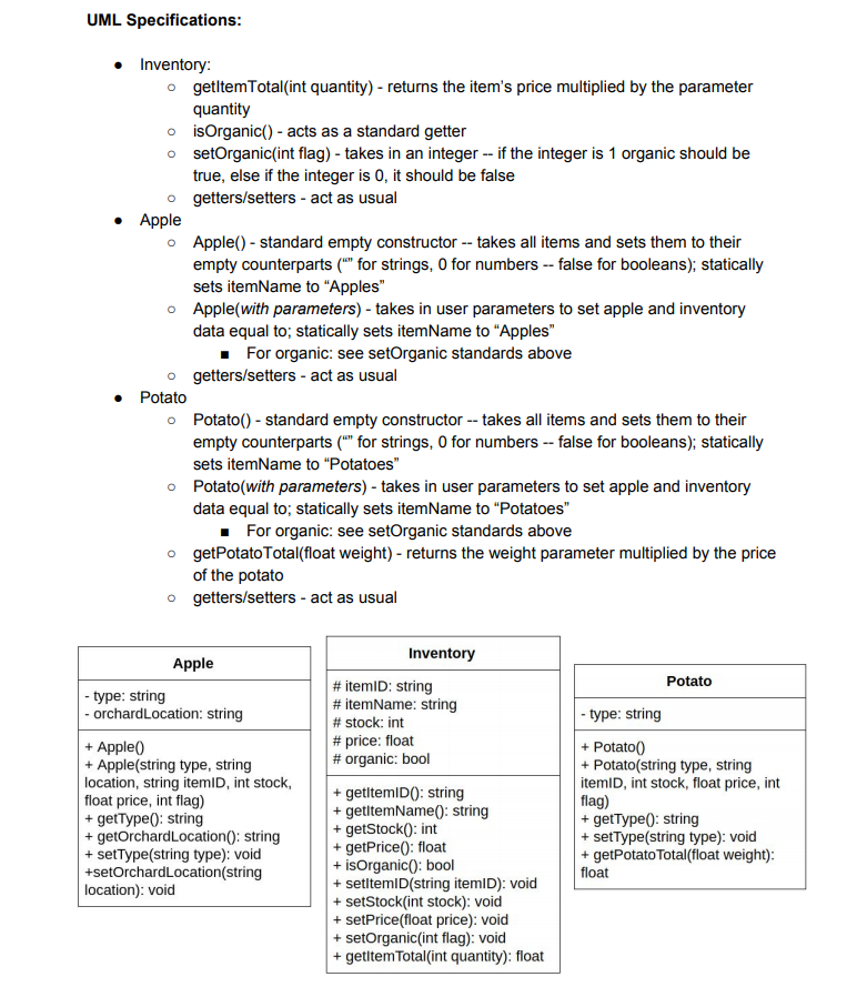 for two derived classes that will run with this main.cpp file. A
