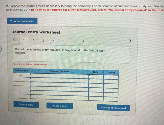 a. On July 31, the company's Cash account has a $25,862 debit