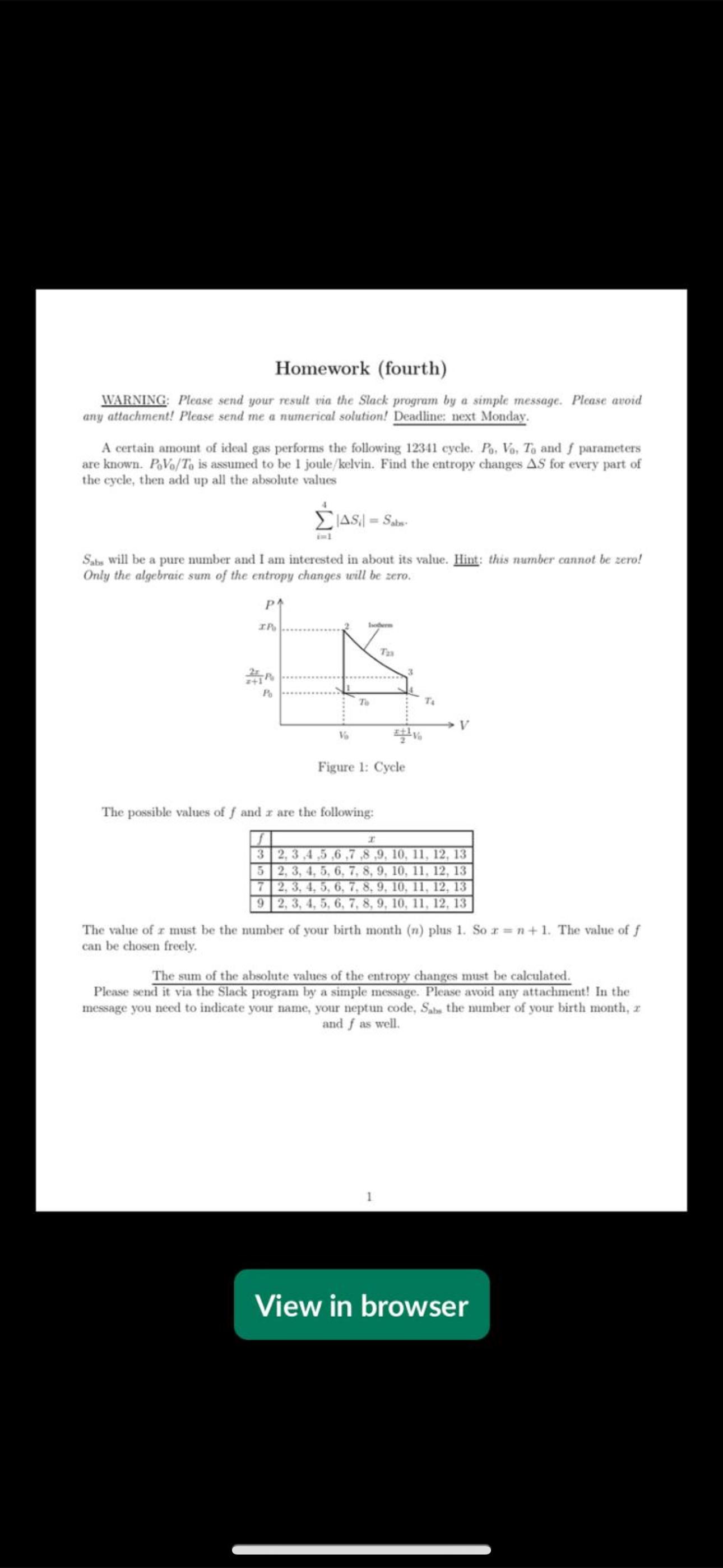  WARNING: Please send your result via the Slack program by a