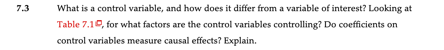  What is a control variable, and how does it differ from