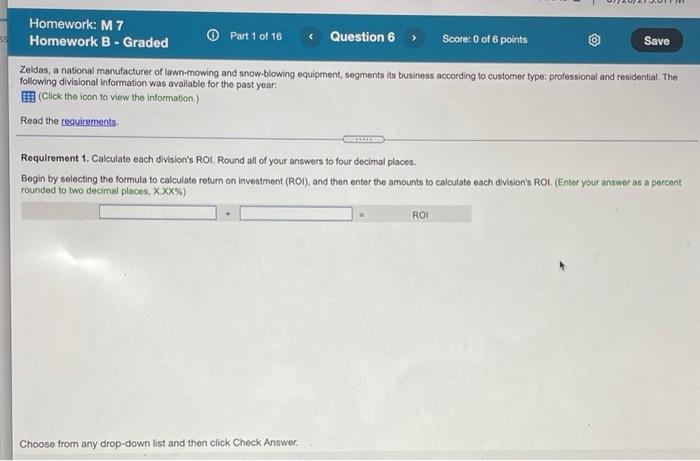  complete all 16 parts Homework: M 7 Homework B - Graded