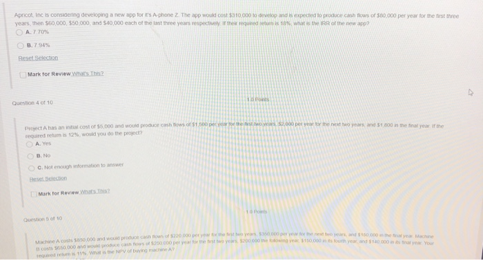 D en of Apncot Inc is considering developing a new app for