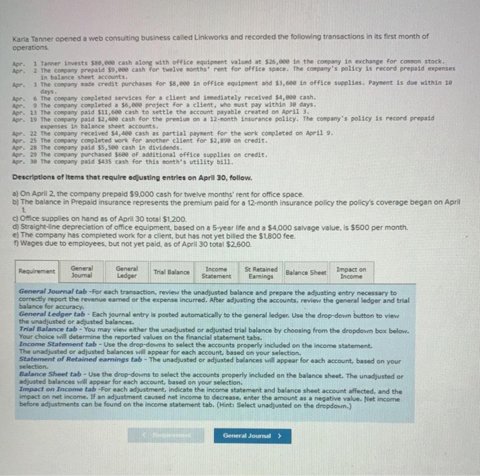  All this is one question Karla Tanner opened a web consulting