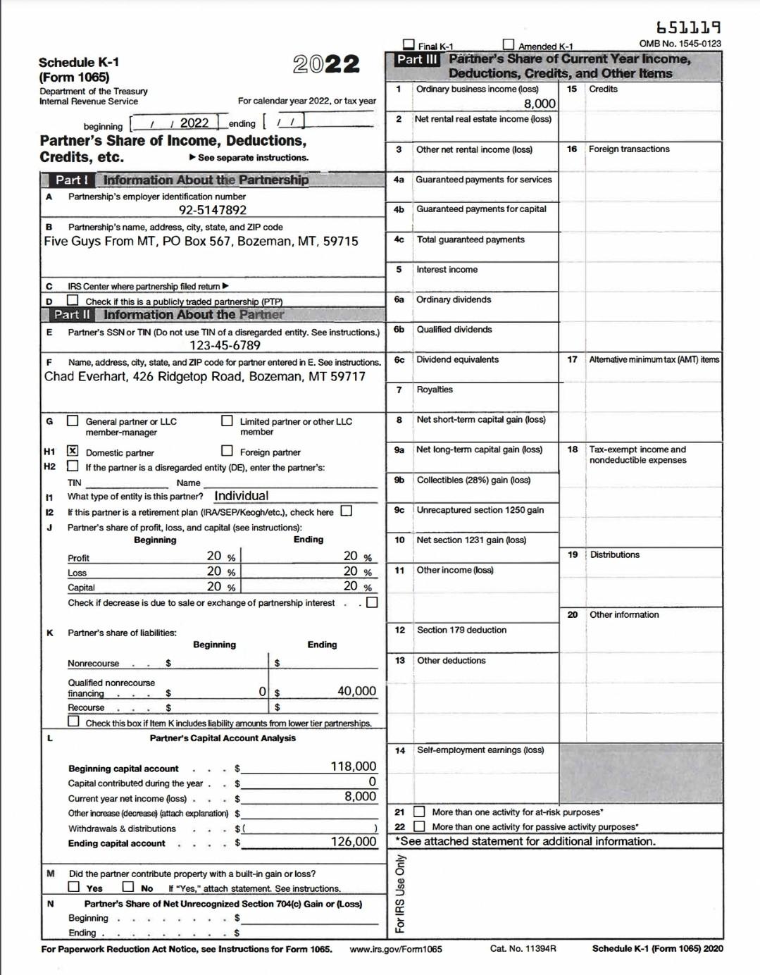four of his business colleagues decided to form an oil and gas