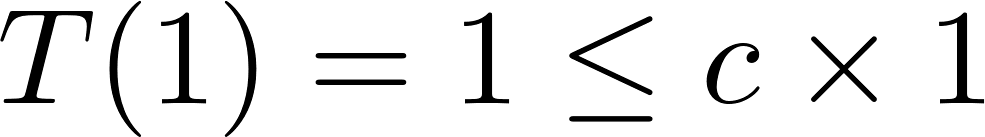 constant exists! INDUCTIVE HYPOTHESIS: Assume the claim holds for powers of 2