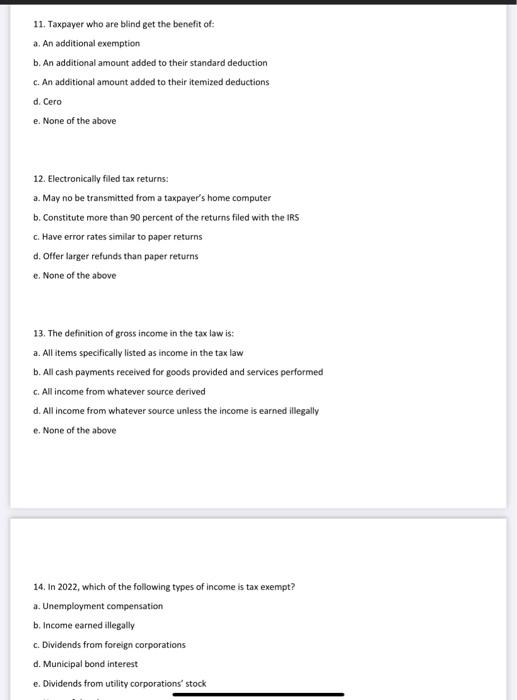 2023 ? a. Personal casualty losses b. Medical expenses c. Student loan