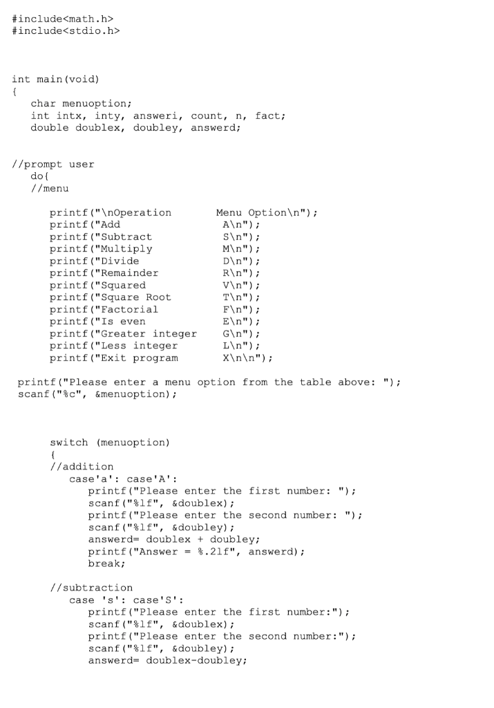C programming Problem. The program below is named "prog" have to convert