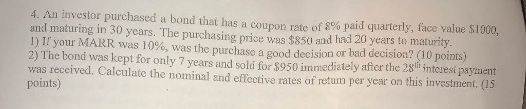 Do not use excel to solve this problem. Only Hand Calculations