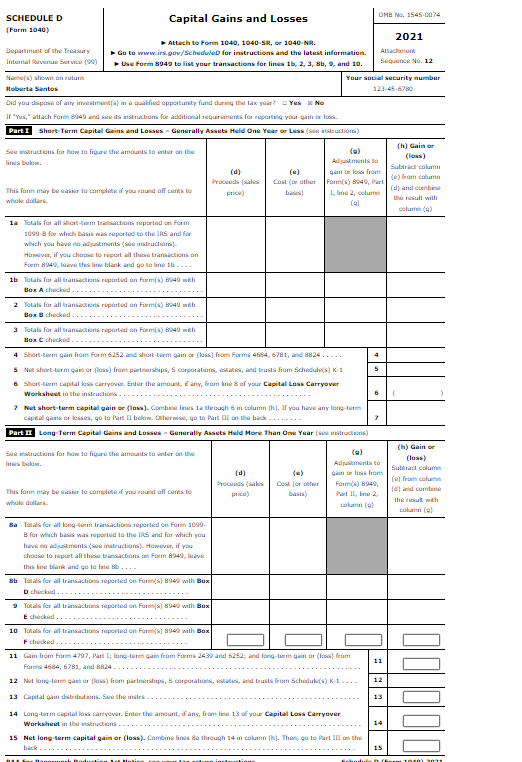 $3 to the Presidential Election Campaign Fund. Roberta received the appropriate recovery