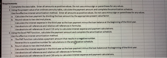  Requirements 1 Complete the data table. Enter all amounts as positive
