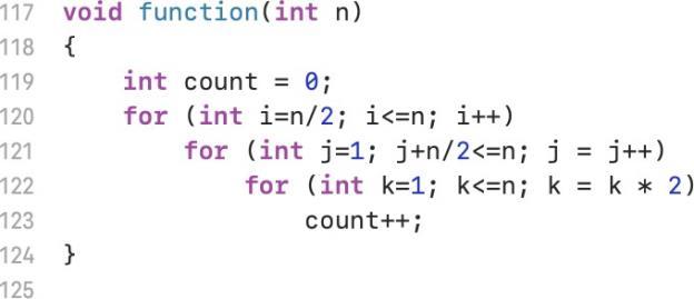 Find the time complexity of the below function. Derive line by line