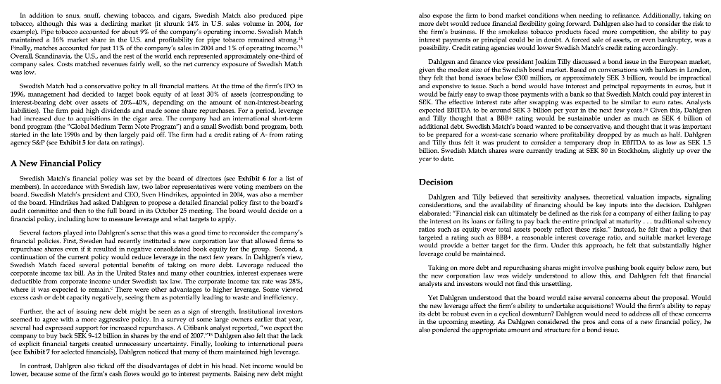 Swedish Match will receive a credit rating of BBB if it moves