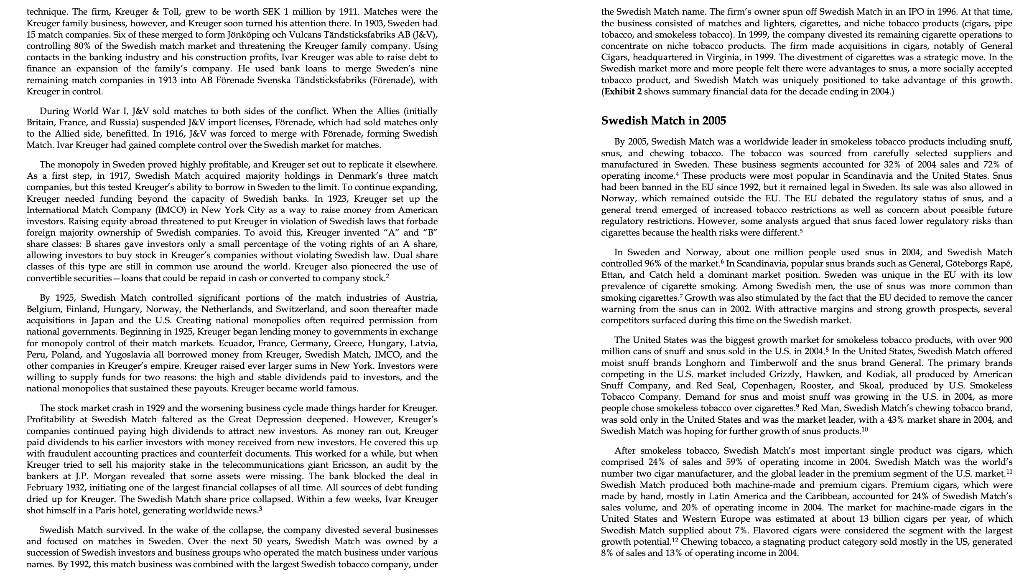 forward with the transaction. Answer the following: - What is the enterprise