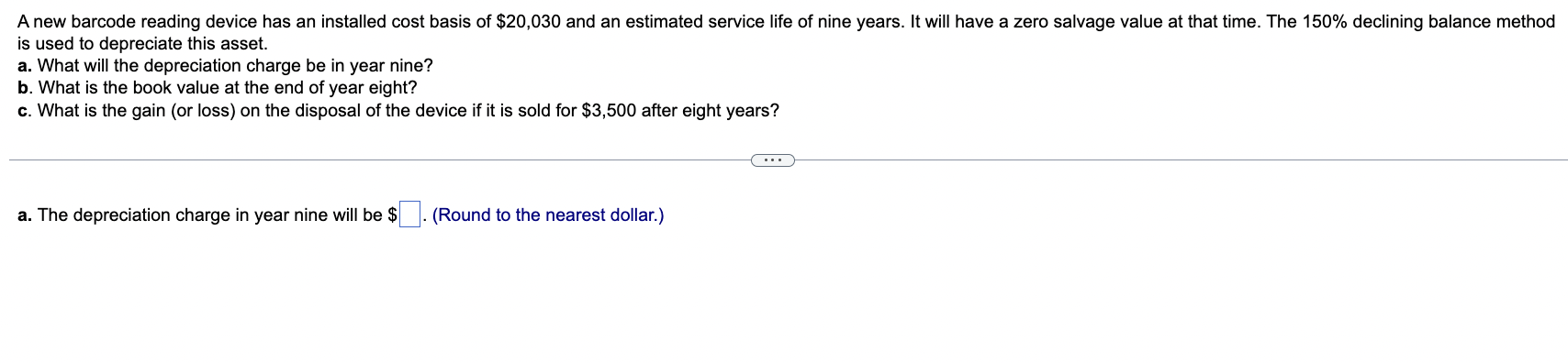 A new barcode reading device has an installed cost basis of