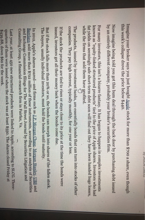  based on this article identify key similarities between the investment product