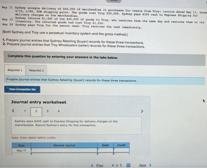 of $40,000 of merchandise it purchases for resale from Troy: invoice dated