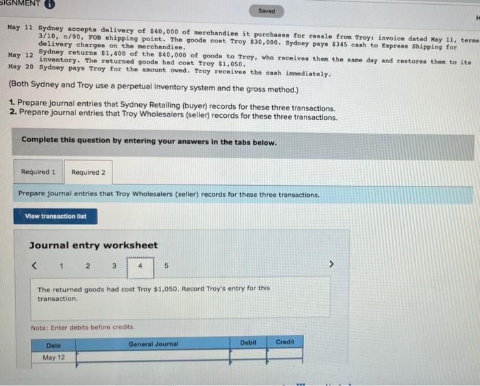 for the amount owed. Troy receives the cash immediately. (Both Sydney and