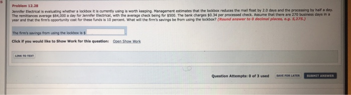  Help me ennifer Electrical is evaluating whether a lackbox it is