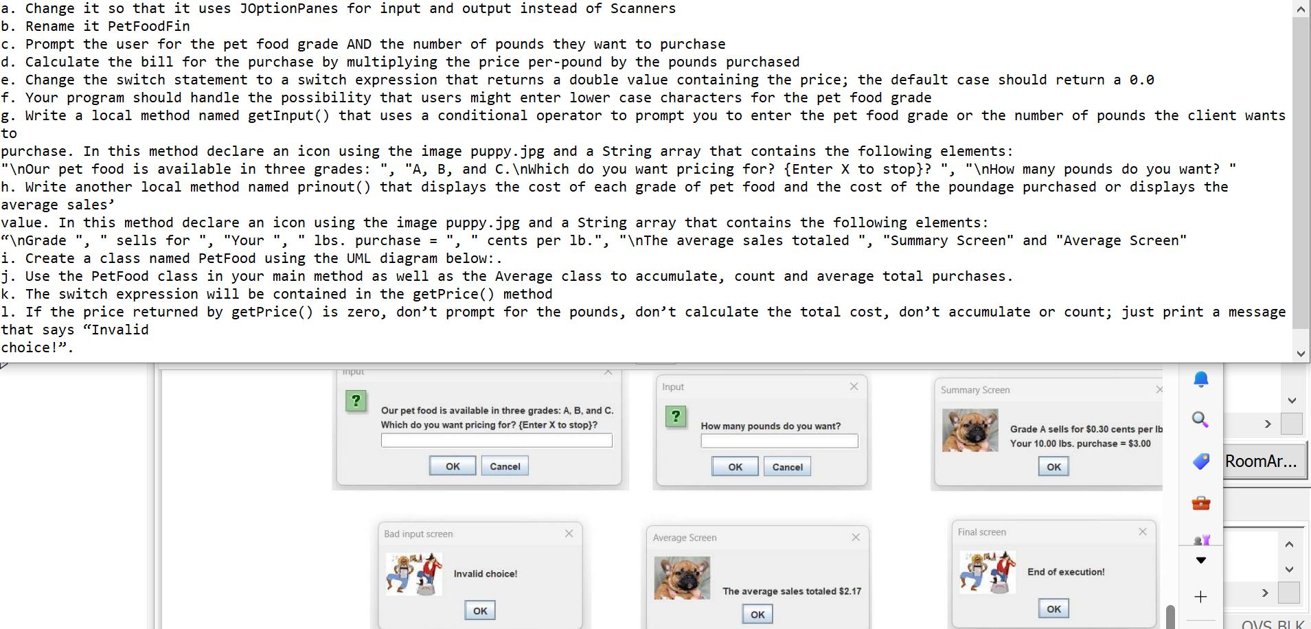  /** Average class */ public class Average { private double akkum;
