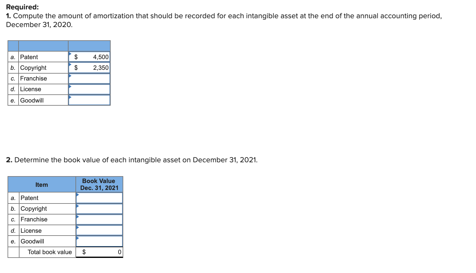 Different Intangible Assets LO8-3, 8-4, 8-6 Starn Tool & Manufacturing Company, located