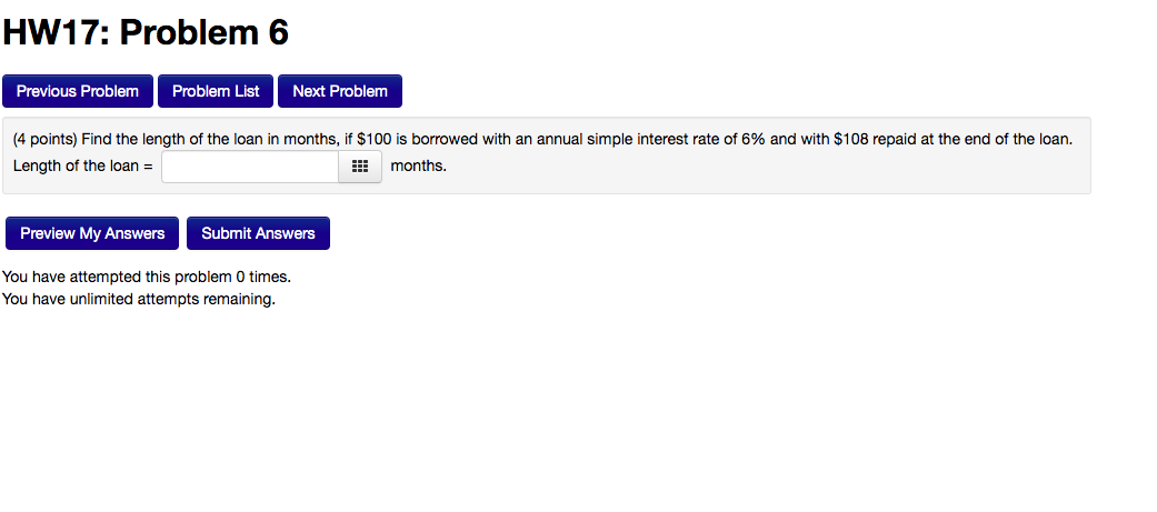  HW17: Problem 6 Previous Problem Problem List Next Problem (4 points)