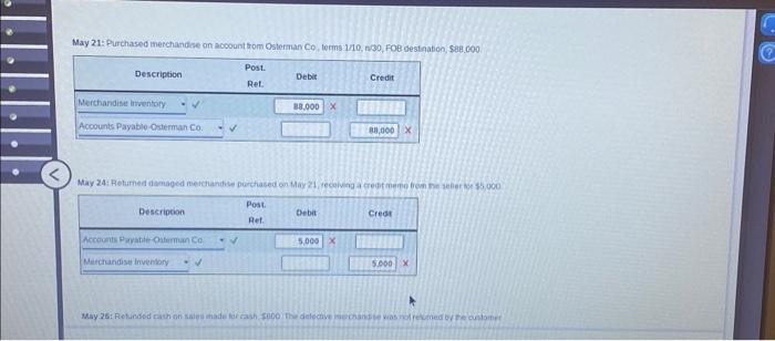 for damaged nerchandese from sale of May of korman Co kept the