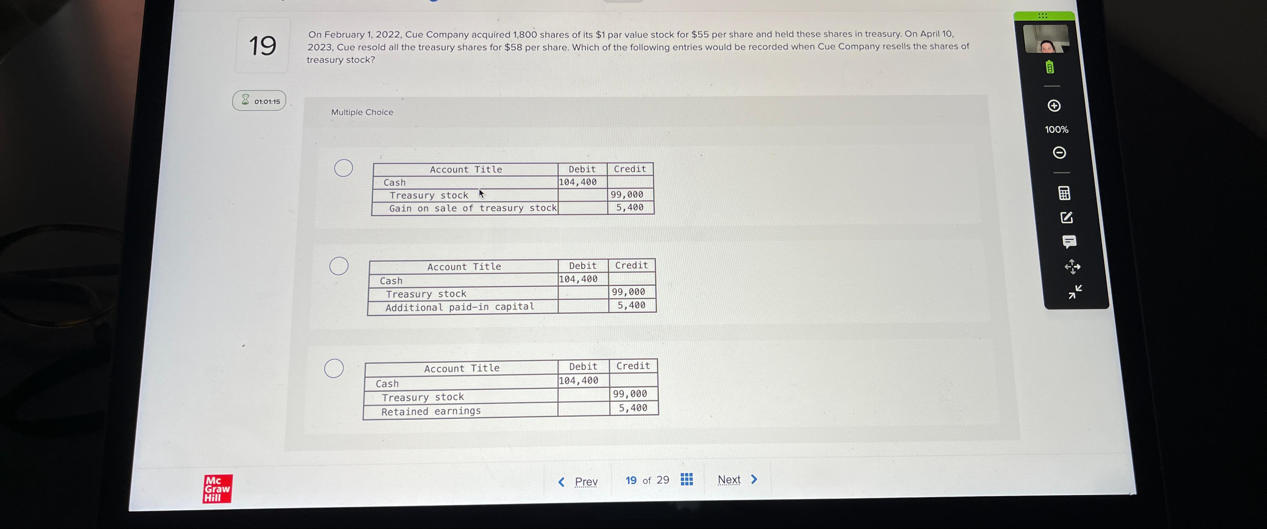  19 On February 1,2022, Cue Company acquired 1,800 shares of its