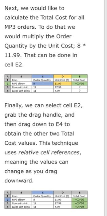 C... while rows are labeled with numbers: 1,2,3 and so on. A