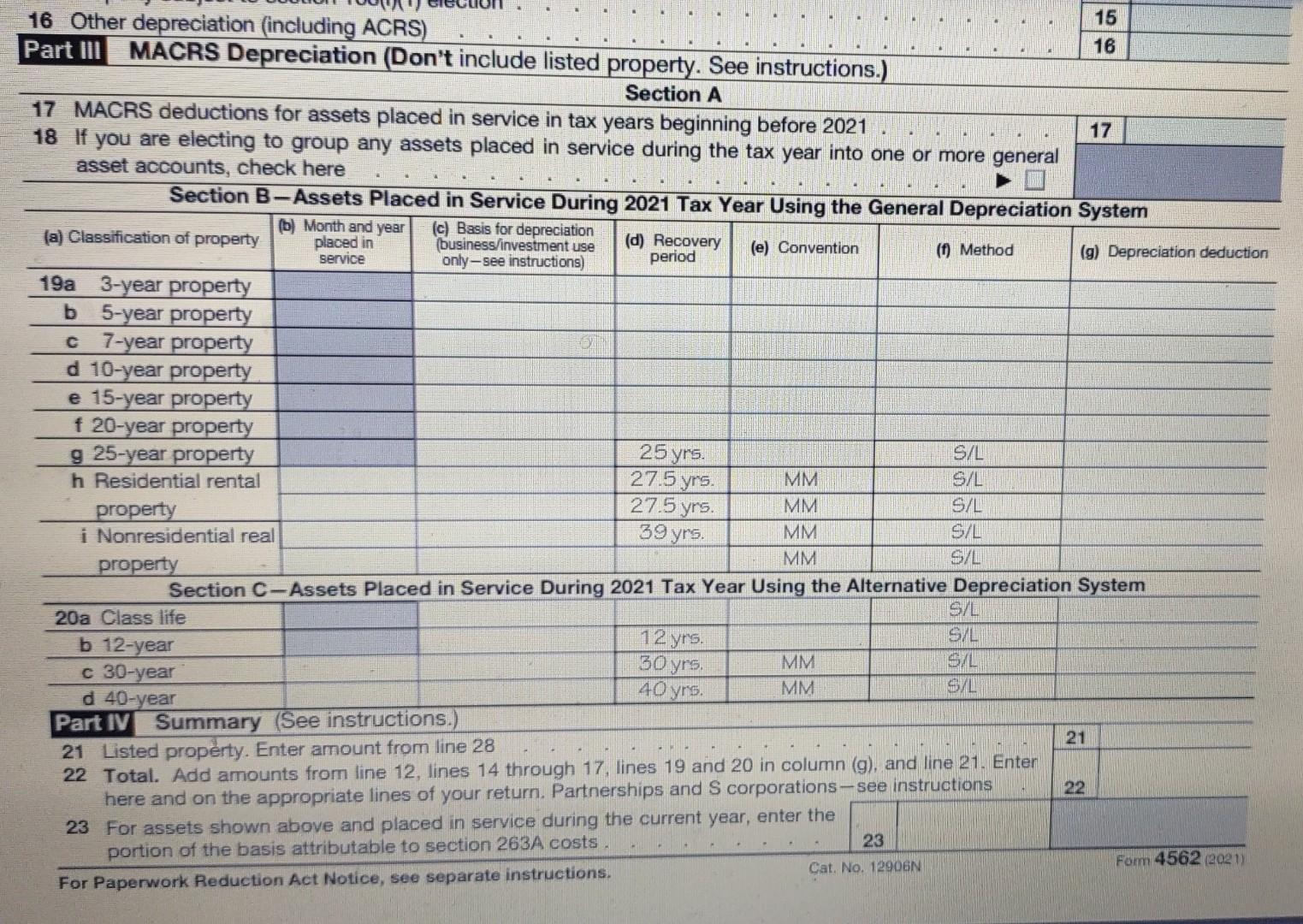 Section 179 election or bonus depreciation on assets purchased before 2021 [2]