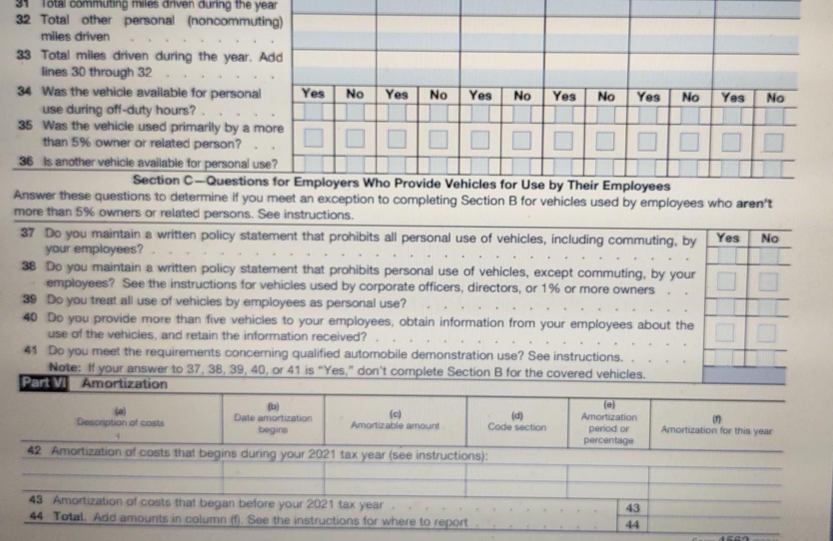 October 30,2021. 4562 Depreclation and Amortization (Including Information on Listed Property) Department