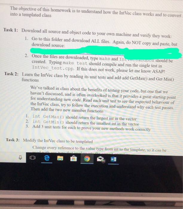  /* Sandbox.cpp file*/ #include #include "IntVec.h" void doNothing(IntVec a){ a.push_back(5); }