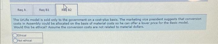 after Assembly. The Urlife model goes from Assembly to Special Packaging and