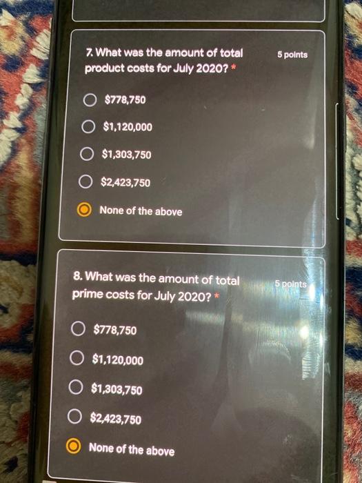 to answer the following NINE questions (numbered 2 through 10). This information