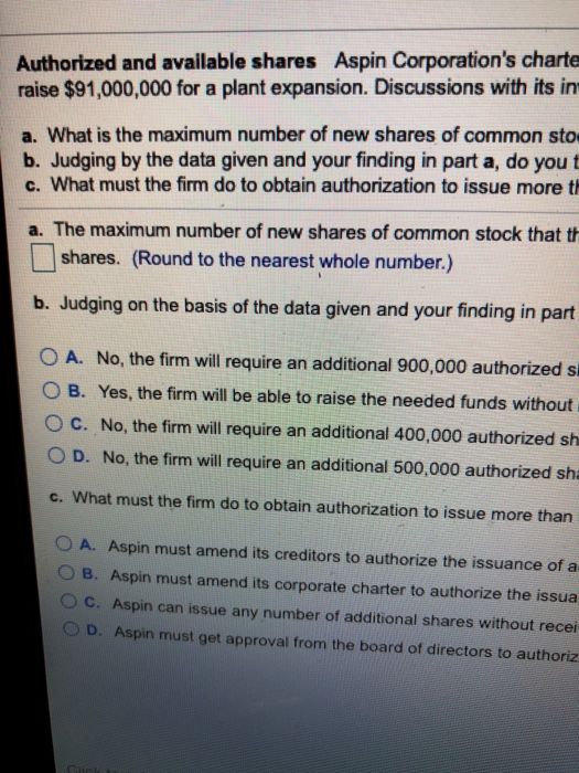 $91,000,000 for a plant expansion. Discussions with its investment bankers indicate that