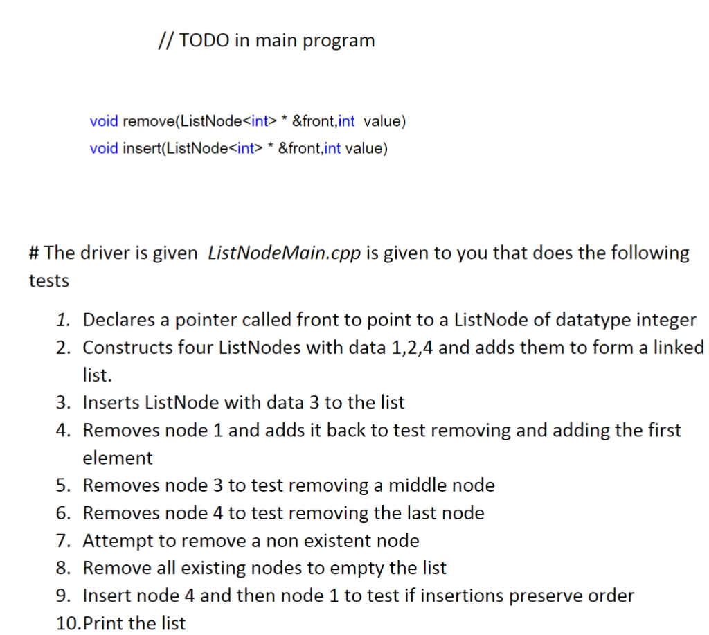 the completed code together with the provided one, don't copy anyone else's