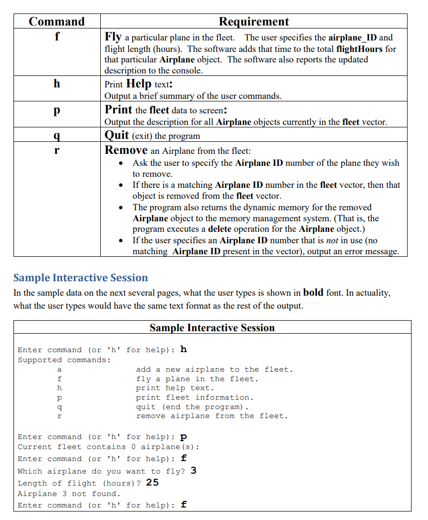 Airplane class. The CargoPlane and PassengerPlane classes are derived classes (child classes)