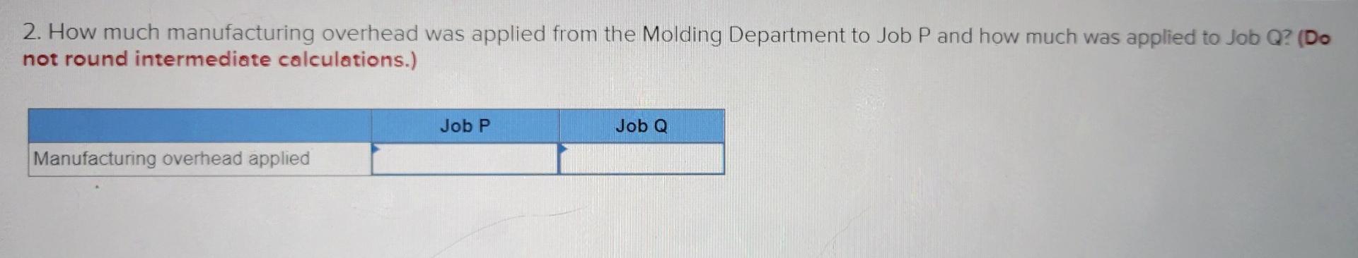 had no jobs in progress at the beginning of March and no