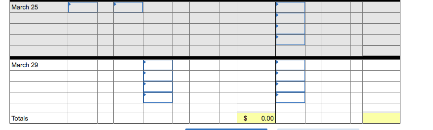 into the following purchases and sales transactions for March. Activities Units Sold