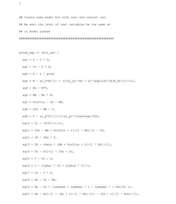 nominal variables Let the following model be a modified version of the