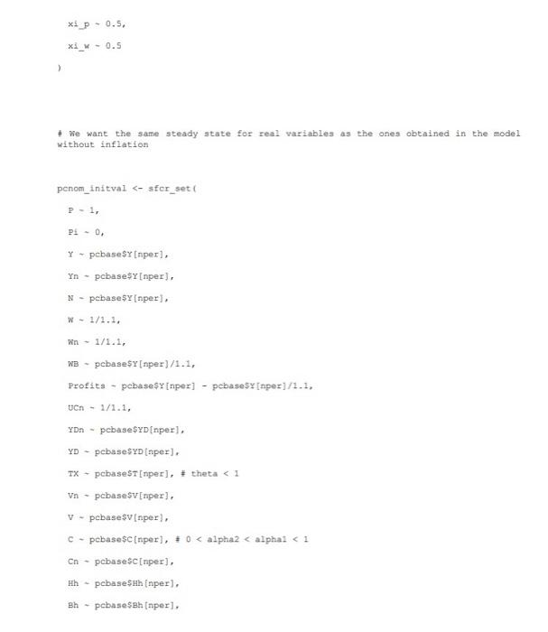 eq 3=NY/ prod, eq4 4=Wxi_wW[1]+(1xi_w)t(w0+w1(exp(100(N/N_fe1))1)), eq 5=WnWP, eq 6=WBWnN, eq7 7 Profits