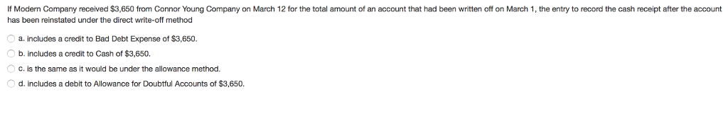 assets will be unchanged. d. total assets will decrease