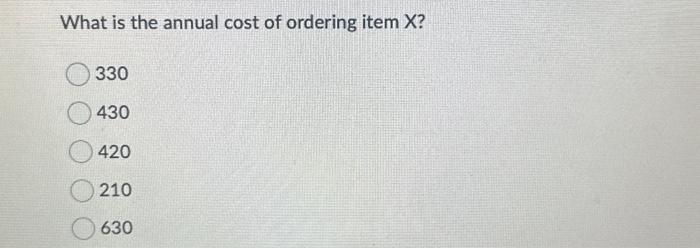 stocked in a company's inventory of component parts. Each year the firm,
